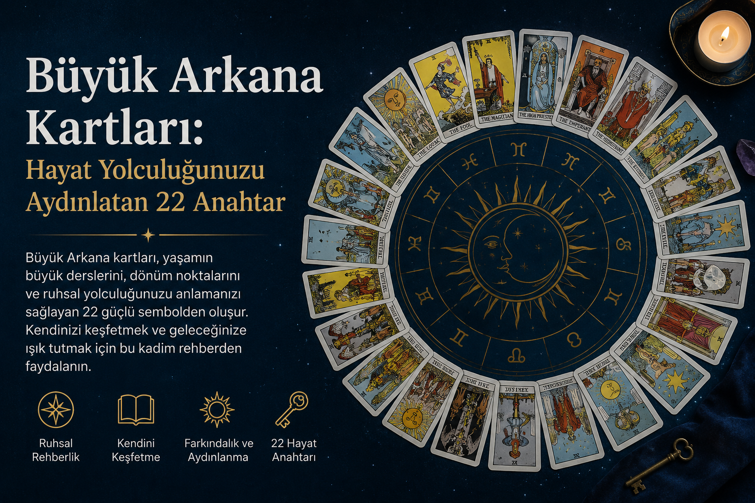 Büyük Arkana Kartları: Hayat Yolculuğunuzu Aydınlatan 22 Anahtar
